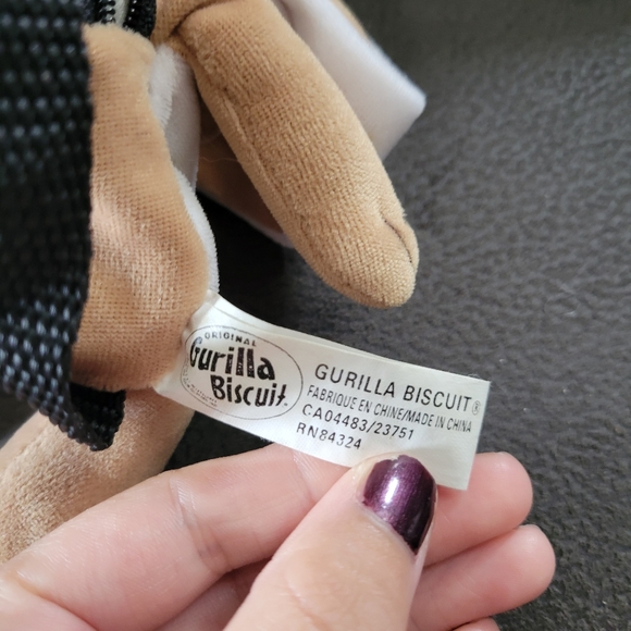 Vintage Gurilla Biscuit Mini Bunny Keychain Backpack Plush - Picture 6 of 6